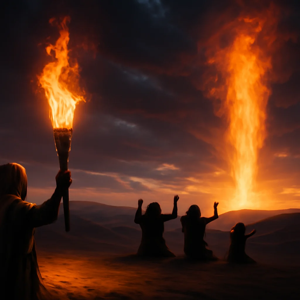 O que a bíblia fala sobre tocha de fogo